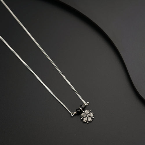 Elegance in Silver: Jaswandi Mangalsutra Chain